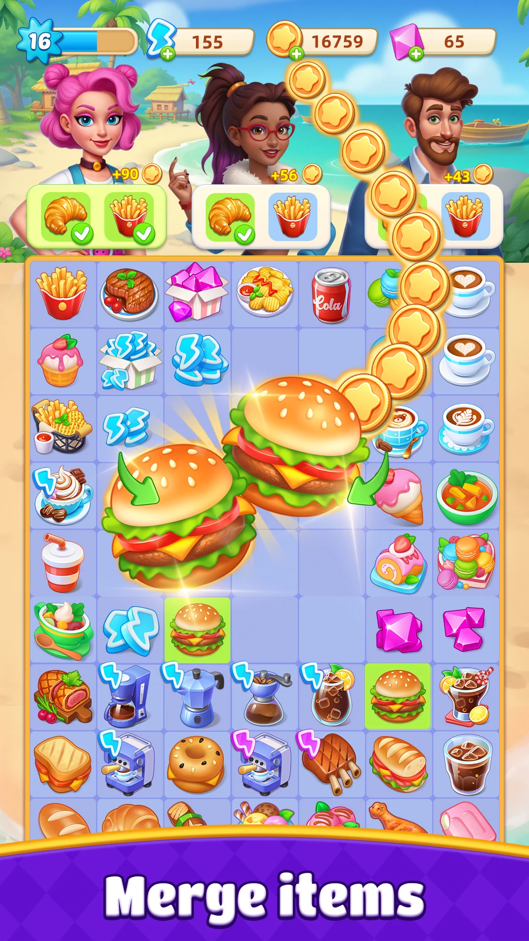 Diner Merge: Dish Dash screenshot